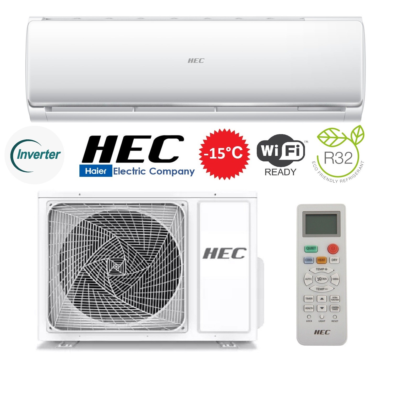 ❄ Кондиционер HEC Inverter HSU-09TC/R32 | Климат Элемент